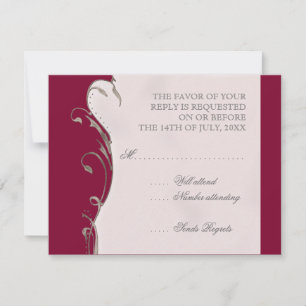 Pluma de pavo real y nalgas - Invitación a la boda