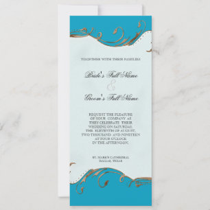 Pluma de pavo real y nalgas - Invitación a la boda