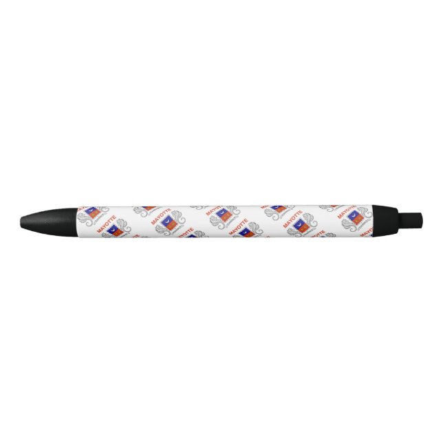 Pluma de punto de balanza de bandera de Mayotte (Anverso)