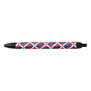 Pluma de punto de balanza de bandera dominicana