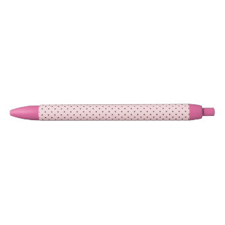 Pluma de punto de polka rosa