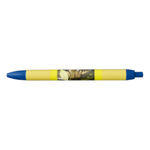 Pluma de tinta de monarca amarilla