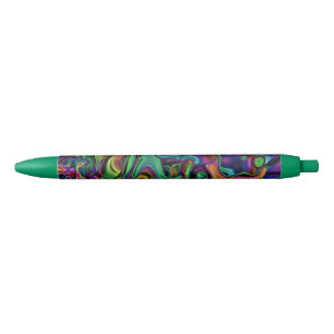 Pluma de tinta negra de fusión de cerebro