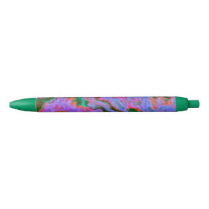 Pluma de tinta negra de mármol amargo