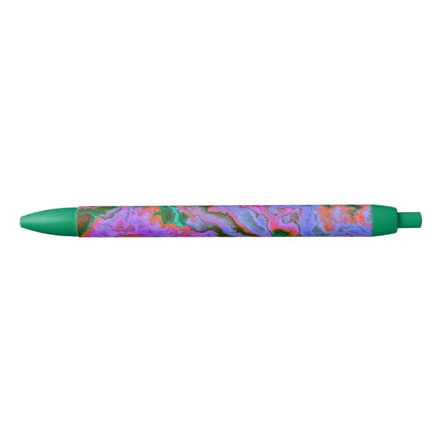 Pluma de tinta negra de mármol amargo (Anverso)