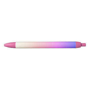 Pluma de tinta negra gradiente rosado caliente