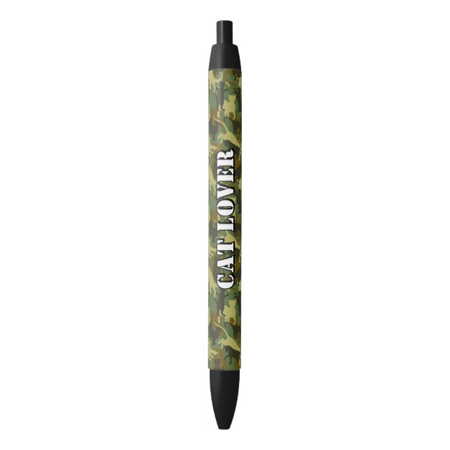 Pluma de tinta negra para el camuflaje de Woodland (Frente vertical)