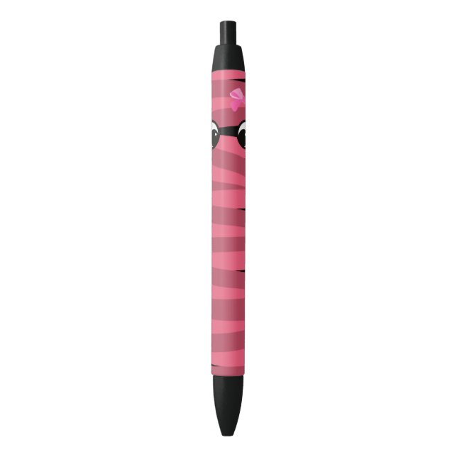 Pluma de tinta negra para mamita rosa Halloween (Frente vertical)