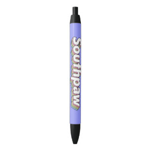 Pluma de tinta negra retro de los años 1970