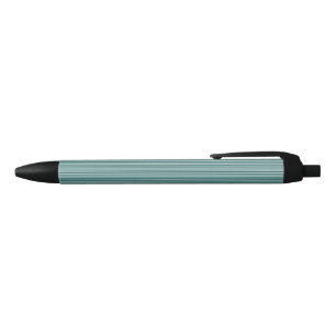 Pluma de tinta verde azulada y azul a rayas