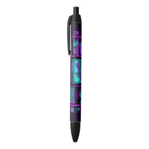 Pluma de TV ciberpunk de 16 bits
