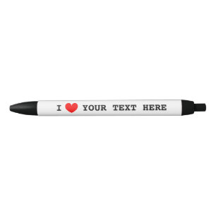 Pluma del promo del corazón I con el texto del