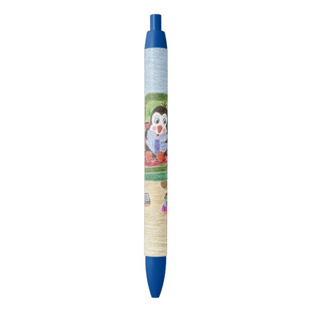 Pluma elegante del personalizado del pingüino de (Frente vertical)