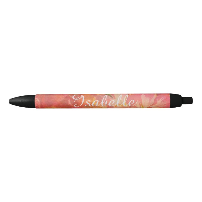 Pluma Floral de nombre personalizado (Anverso)
