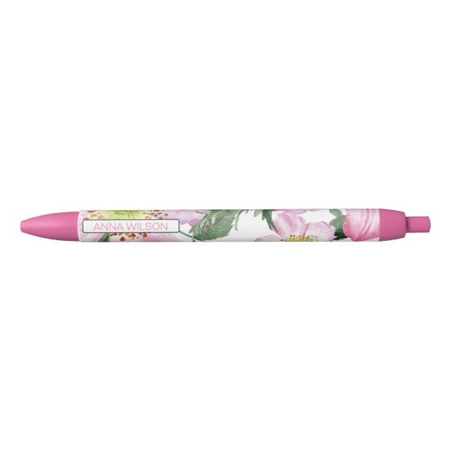Pluma floral personalizada (Anverso)