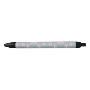 Pluma floral rosa delgada para escritura   Un Arti