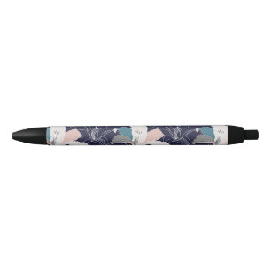 Pluma floral tropical de la marina de guerra