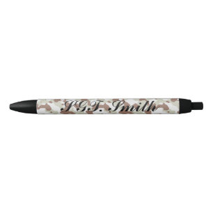 Pluma negra de encargo del ajuste de Camo, tinta