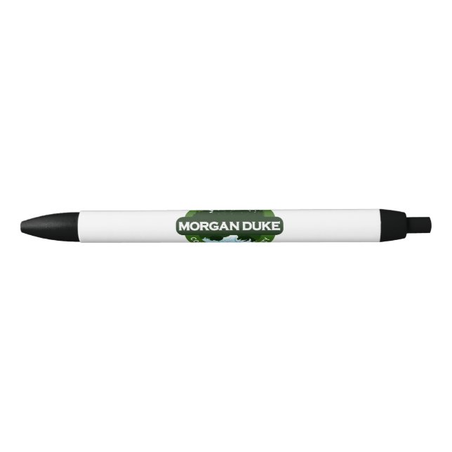 Pluma negra de encargo del ajuste, tinta negra (Anverso)