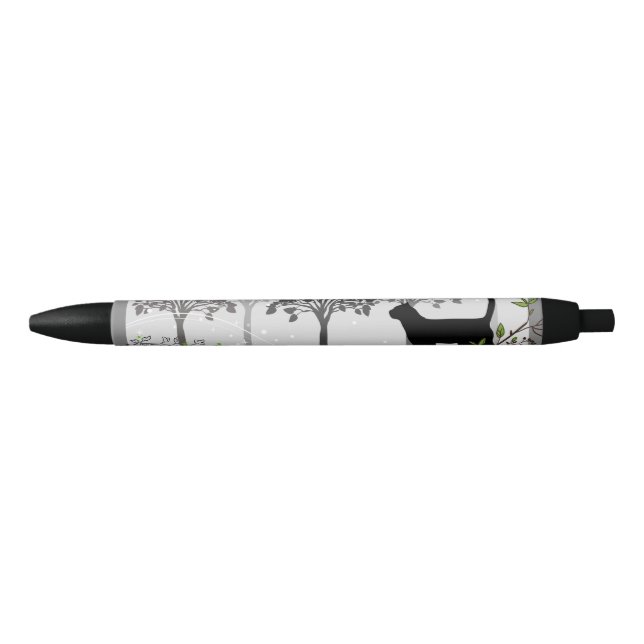 Pluma para guarnición negra de gato encantada, tin (Anverso)