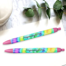 Pluma personalizada coloreada de tinte