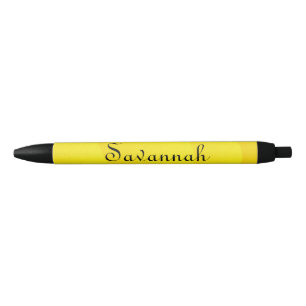 Pluma personalizada con ondas de arena amarilla