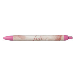 Pluma personalizada de color de agua rosa