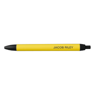 Pluma personalizada de Escuela Amarilla de Oro