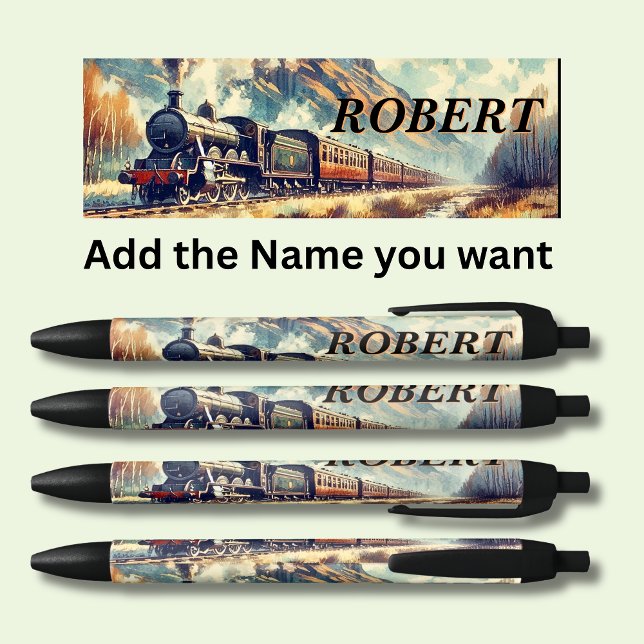 Pluma personalizada de tren de vapor (Subido por el creador)