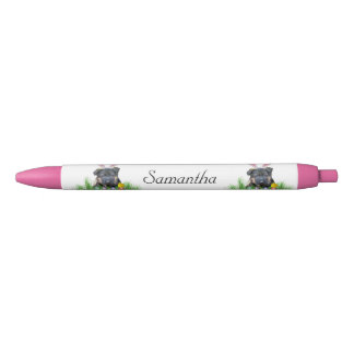 Pluma personalizada del pastor alemán de Pascua