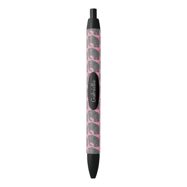 Pluma personalizada elefante de la tinta (Frente vertical)