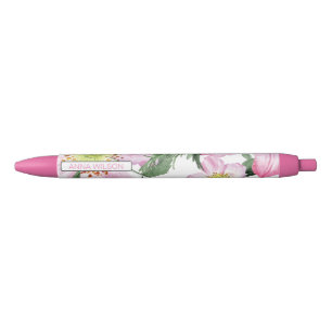 Pluma personalizada floral