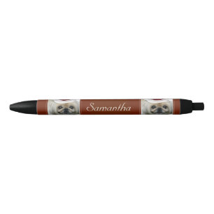 Pluma personalizada Pekingese del navidad