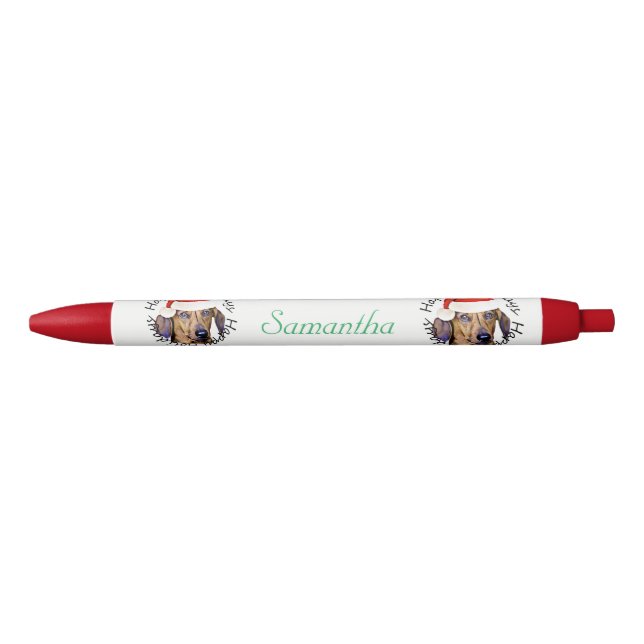 Pluma personalizada perro del Dachshund del (Anverso)