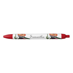 Pluma personalizada rojo mexicano del perro del