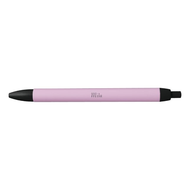 Pluma personalizada rosa de la tinta del angora (Anverso)