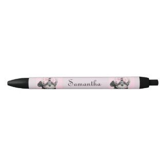 Pluma personalizada rosa del terrier de Yorkshire