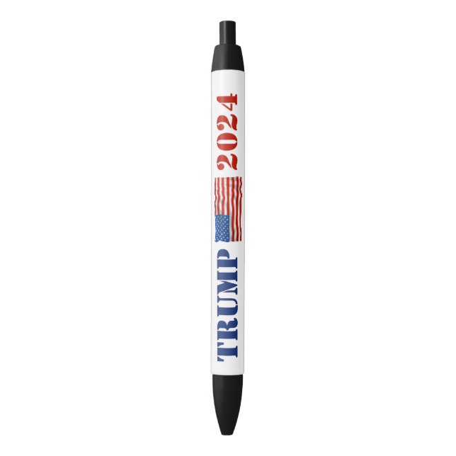 Pluma promocional de la campaña Trump 2024 rojo y  (Frente vertical)
