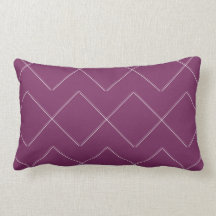 Pluma Púrpura Chevron Lite almohada interior lumba