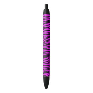 Pluma púrpura del estampado de animales de la