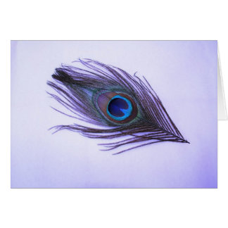 Pluma púrpura del pavo real