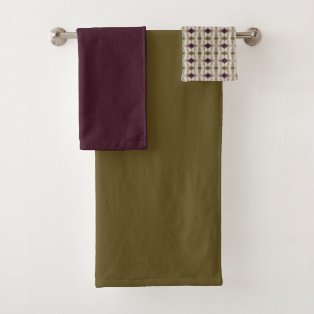 Pluma Púrpura Y Verde Olivo (In situ)