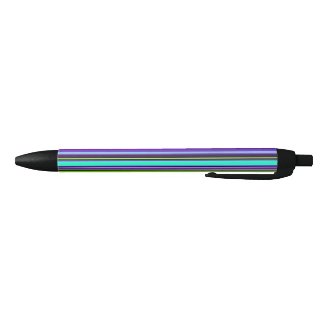 Pluma rayada morada, acuática y chartreuse (Parte de abajo)