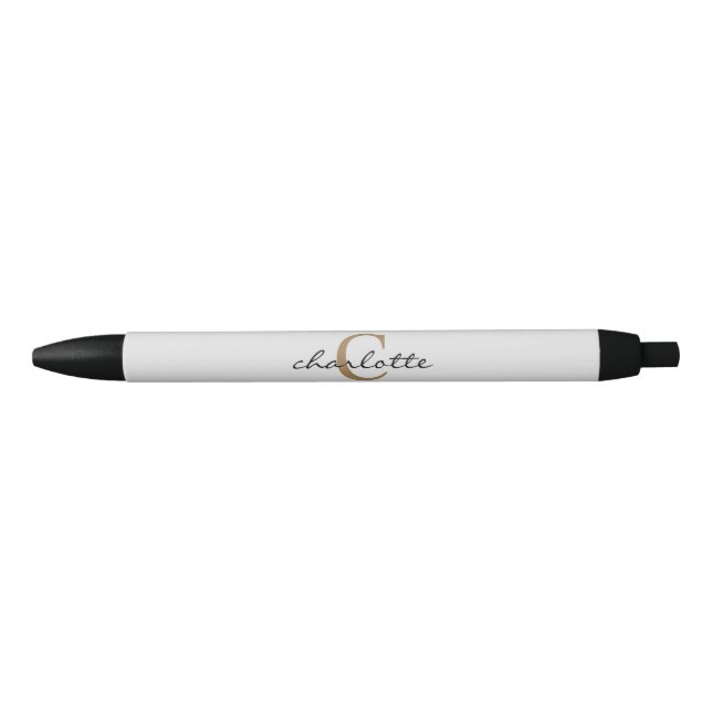 Pluma simple de tinta negra Personalizado (Anverso)