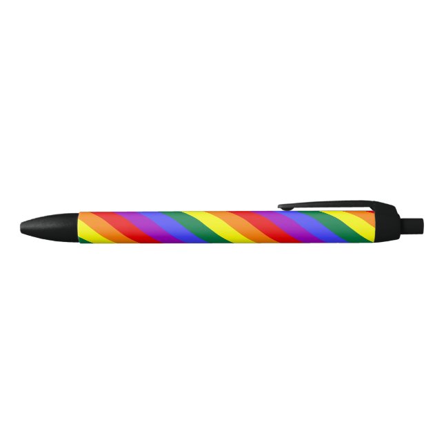 Pluma sólida D de la raya del arco iris (Parte superior)
