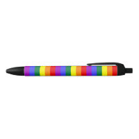 Pluma sólida H de la raya del arco iris