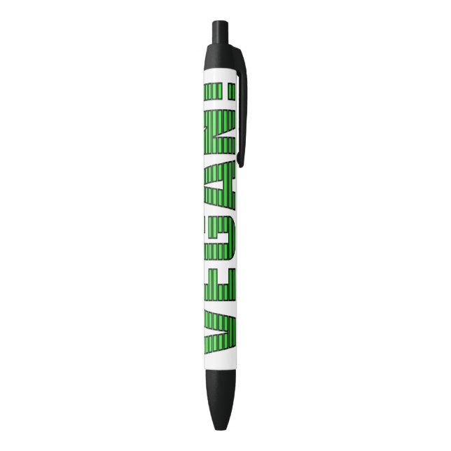 Pluma verde de las rayas del vegano (Parte inferior (Vertical))