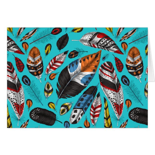 Plumas coloridas (Anverso (Horizontal))