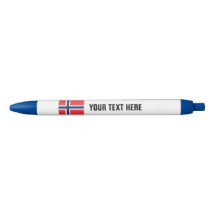 Plumas de encargo con la bandera noruega de