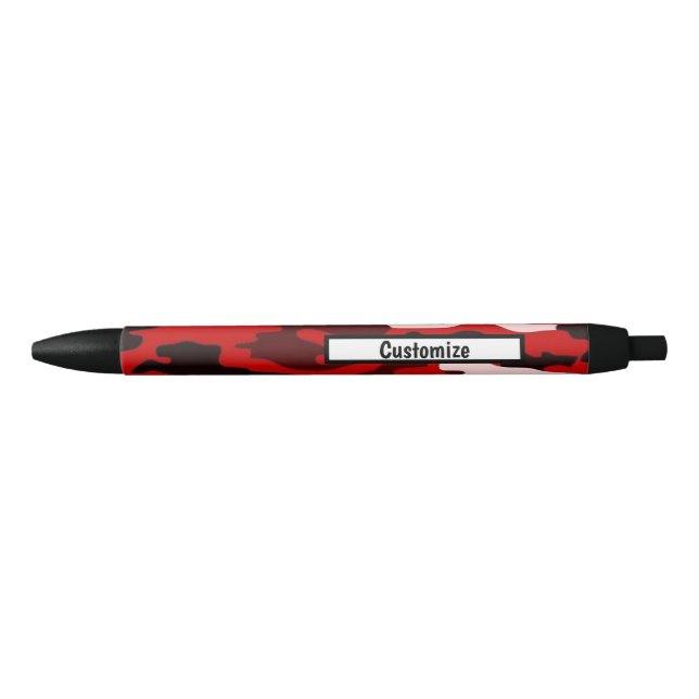 Plumas personalizadas - Rojo de camuflaje (Anverso)